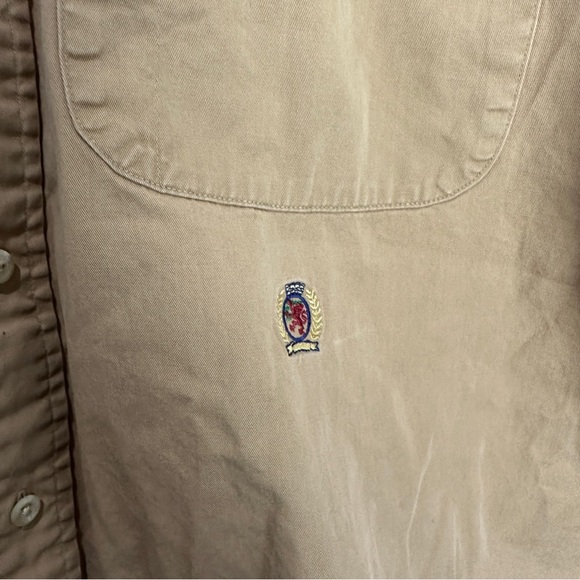 Tommy Hilfiger Button Up Vintage Shirt Size Large - Picture 2 of 8
